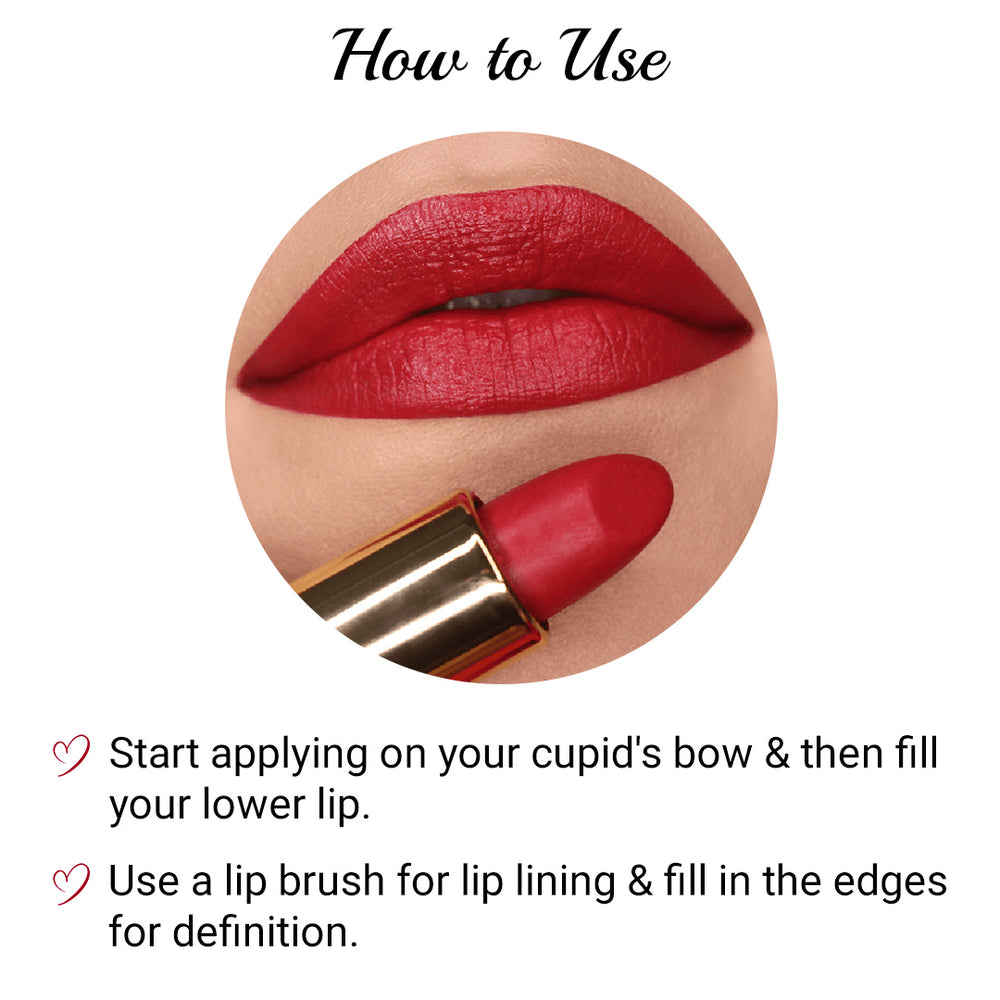 Buy Ruby Red Lipstick Online at Best Price - Iba Cosmetics