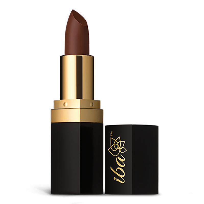 Iba Matte Lipstick Color Toffee Brown