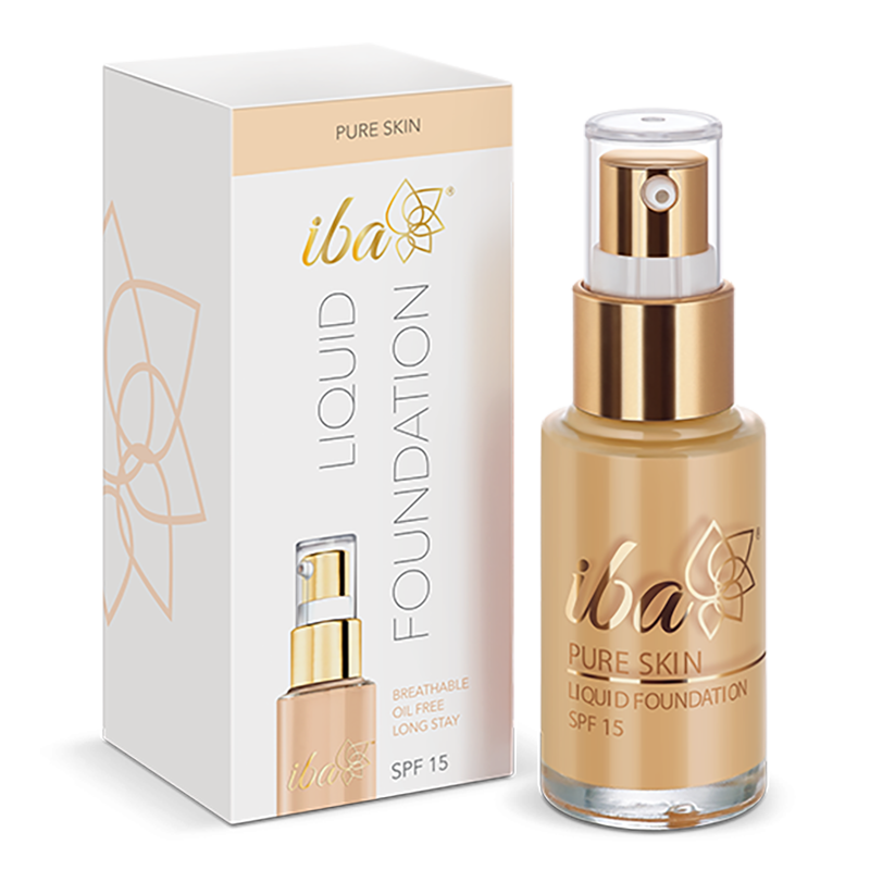 Iba Pure Skin Liquid Foundation-Sun Beige, 30 ml