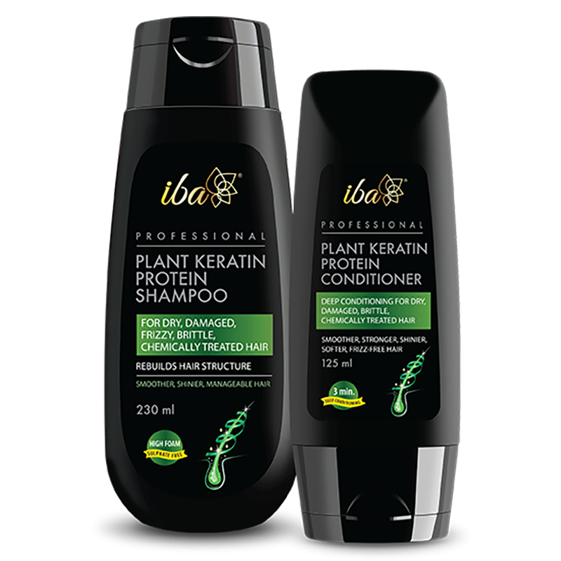 Iba Professional Plant Keratin Protein Shampoo & Conditioner Combo