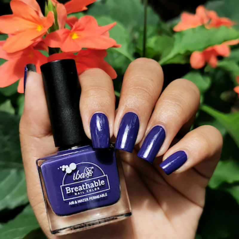 Dark black-ish purple nail polish - Little Plum Dress - ella+mila